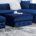 CIABATTONI Ottoman, Navy - Furniture Stars (Chicago, IL)