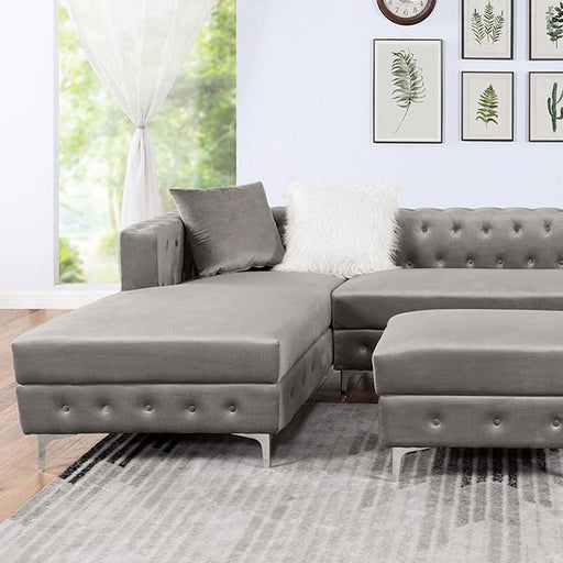 CIABATTONI Sectional, Gray - Furniture Stars (Chicago, IL)