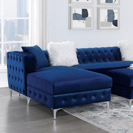 CIABATTONI Sectional, Navy - Furniture Stars (Chicago, IL)