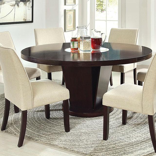 Cimma Espresso Round Dining Table - Furniture Stars (Chicago, IL)