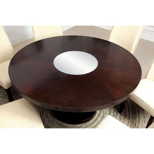 Cimma Espresso Round Dining Table - Furniture Stars (Chicago, IL)