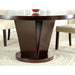 Cimma Espresso Round Dining Table - Furniture Stars (Chicago, IL)