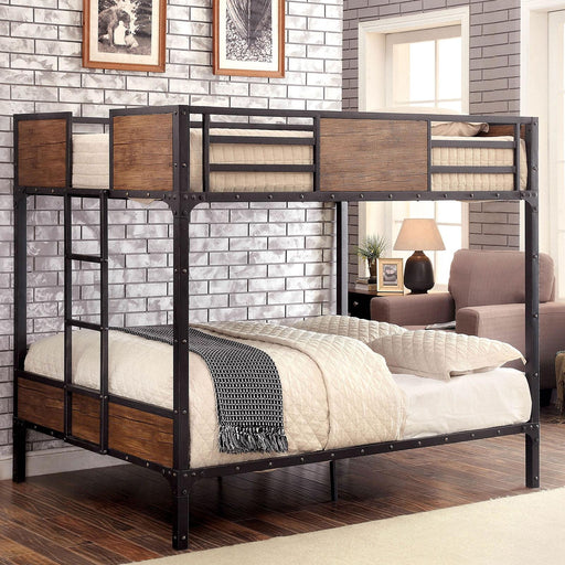 CLAPTON Black Full/Full Bunk Bed - Furniture Stars (Chicago, IL)
