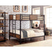 CLAPTON Black Full/Full Bunk Bed - Furniture Stars (Chicago, IL)