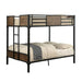 CLAPTON Black Full/Full Bunk Bed - Furniture Stars (Chicago, IL)