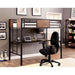 CLAPTON Black Twin Bed w/ Workstation - Furniture Stars (Chicago, IL)
