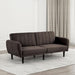 Aristide Futon Sofa Grey & Brown - Furniture Stars (Chicago, IL)