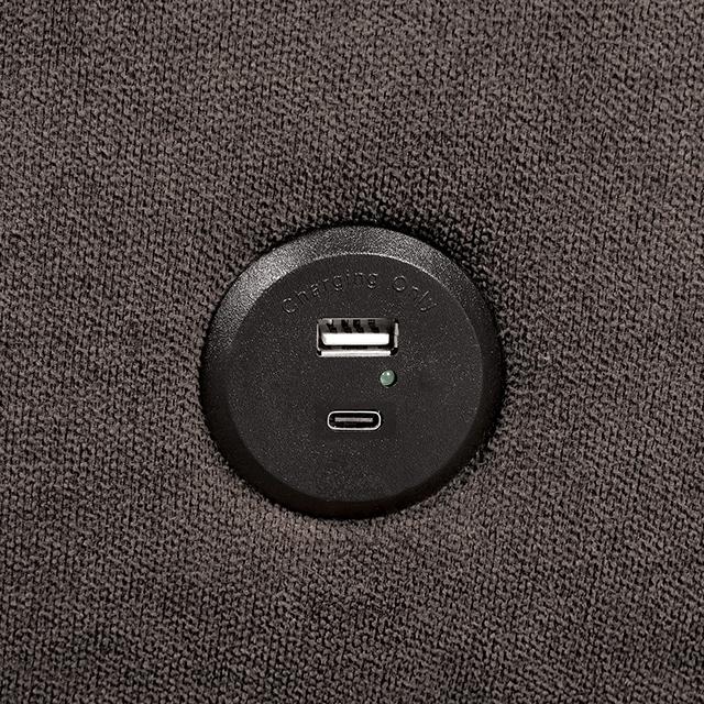 Aristide Futon Sofa Grey & Brown - Furniture Stars (Chicago, IL)