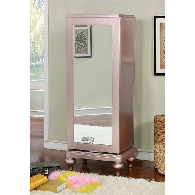 Ariston Rose Gold Swivel Chest - Furniture Stars (Chicago, IL)