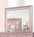 Ariston Rose Pink Mirror - Furniture Stars (Chicago, IL)