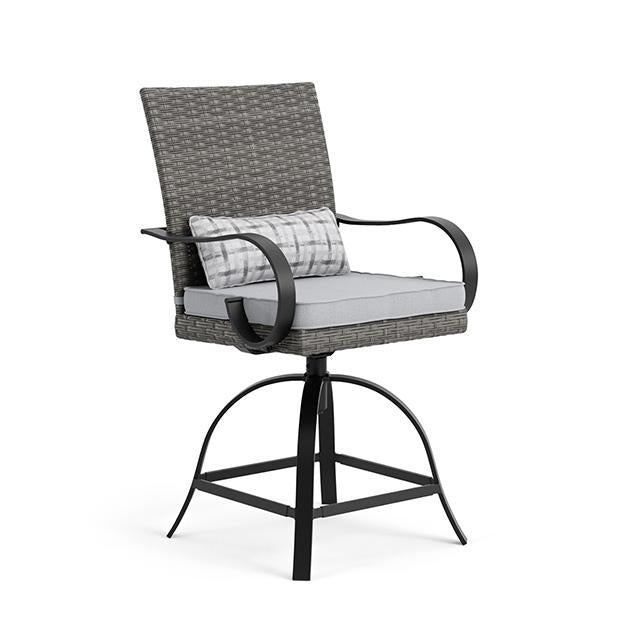 Arosa Counter Ht. Swivel Arm Chair (2/CTN) - Furniture Stars (Chicago, IL)