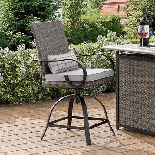 Arosa Counter Ht. Swivel Arm Chair (2/CTN) - Furniture Stars (Chicago, IL)