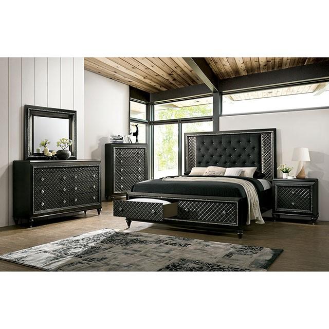 Demetria Metallic Gray Mirror - Furniture Stars (Chicago, IL)