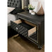 Demetria Metallic Gray Night Stand - Furniture Stars (Chicago, IL)