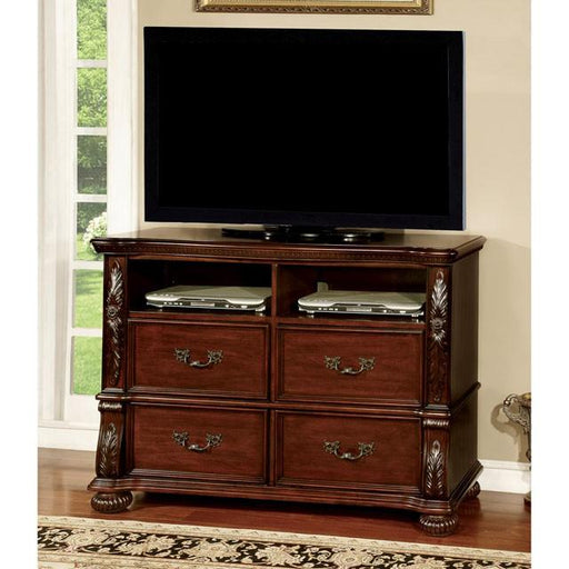 ARTHUR Brown Cherry Media Chest - Furniture Stars (Chicago, IL)