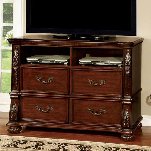 ARTHUR Brown Cherry Media Chest - Furniture Stars (Chicago, IL)