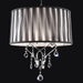 Arya Black/Chrome Ceiling Lamp, Hanging Crystal - Furniture Stars (Chicago, IL)