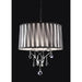 Arya Black/Chrome Ceiling Lamp, Hanging Crystal - Furniture Stars (Chicago, IL)