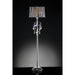 Arya Black/Chrome Floor Lamp, Hanging Crystal - Furniture Stars (Chicago, IL)