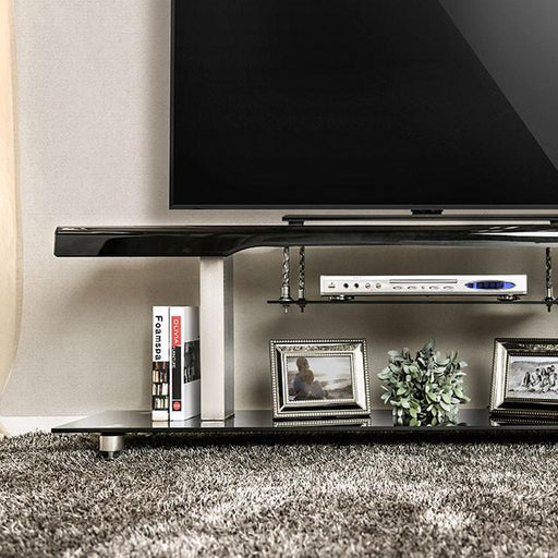 Dietrich Black 60" TV Console - Furniture Stars (Chicago, IL)