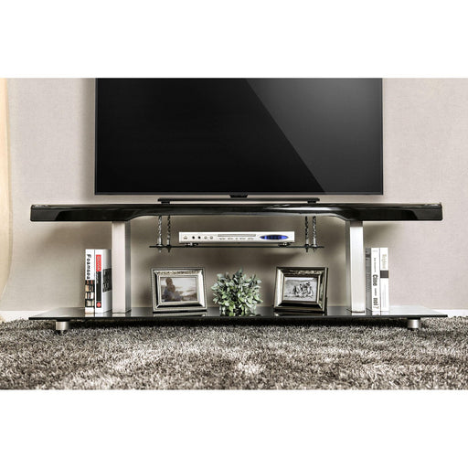 Dietrich Black 60" TV Console - Furniture Stars (Chicago, IL)