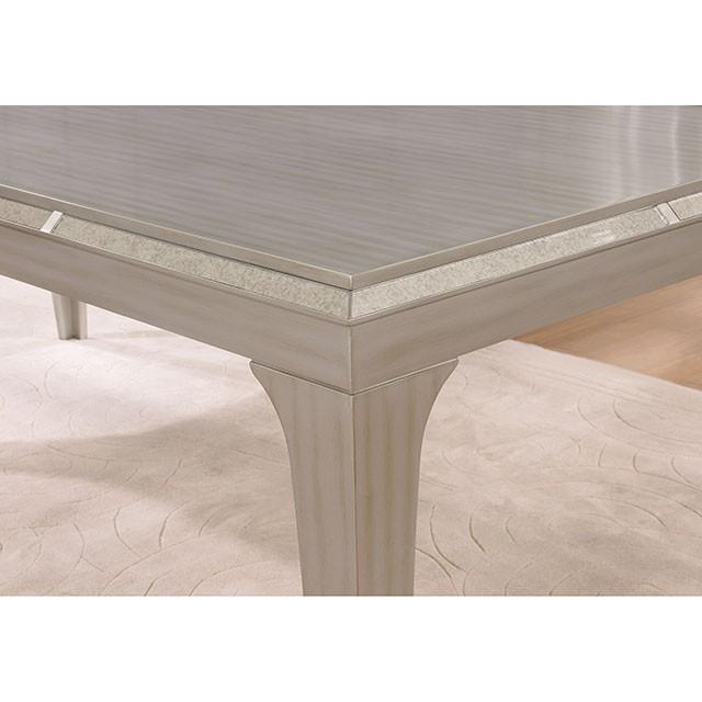 DIOCLES Silver/Gray Dining Table - Furniture Stars (Chicago, IL)