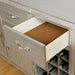 DIOCLES Silver/Gray Server - Furniture Stars (Chicago, IL)