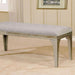 DIOCLES Silver/Light Gray Bench - Furniture Stars (Chicago, IL)