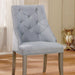 DIOCLES Silver/Light Gray Side Chair (2/CTN) - Furniture Stars (Chicago, IL)
