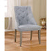 DIOCLES Silver/Light Gray Side Chair (2/CTN) - Furniture Stars (Chicago, IL)