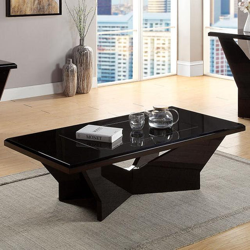 DUBENDORF Coffee Table, Black - Furniture Stars (Chicago, IL)