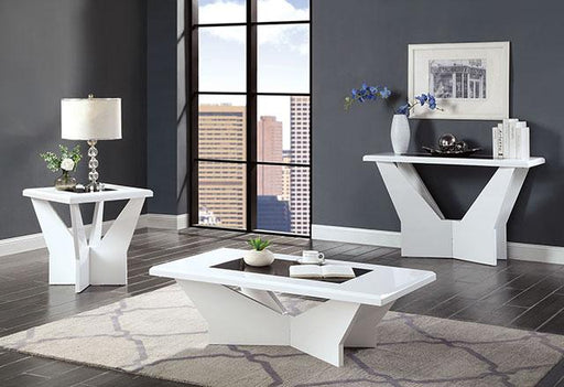 DUBENDORF Sofa Table, White - Furniture Stars (Chicago, IL)