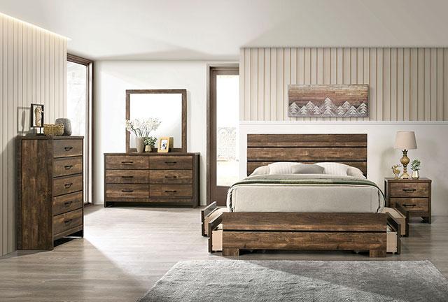 DUCKWORTH Mirror, Light Walnut - Furniture Stars (Chicago, IL)