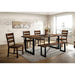 Dulce Walnut/Black Dining Table - Furniture Stars (Chicago, IL)