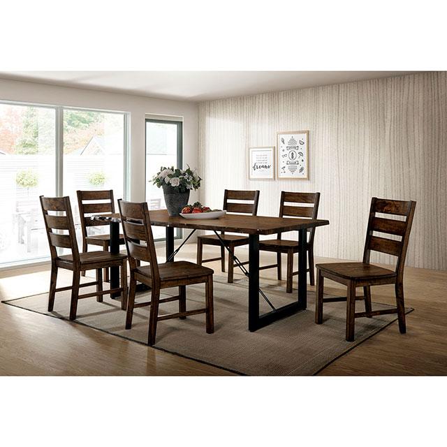 Dulce Walnut/Black Dining Table - Furniture Stars (Chicago, IL)