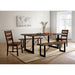 Dulce Walnut/Black Dining Table - Furniture Stars (Chicago, IL)