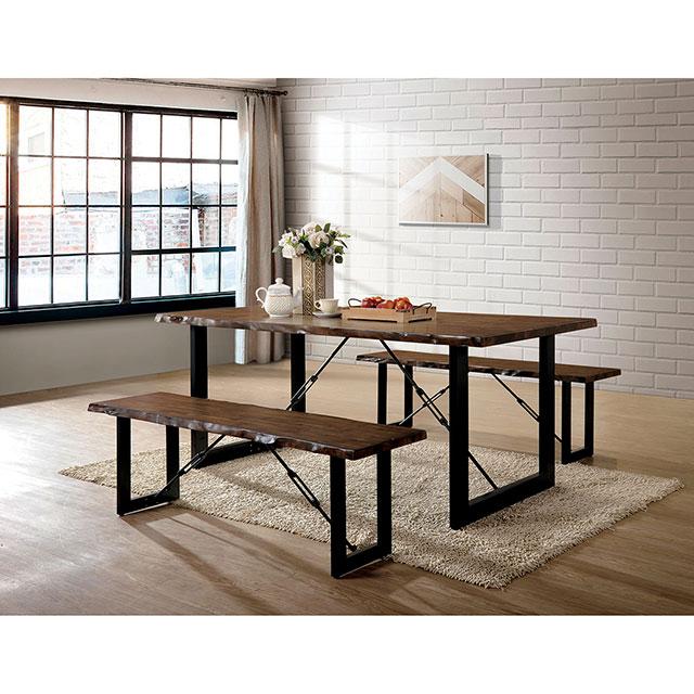Dulce Walnut/Black Dining Table - Furniture Stars (Chicago, IL)
