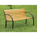 DUMAS Oak/Black Patio Wooden Bench - Furniture Stars (Chicago, IL)