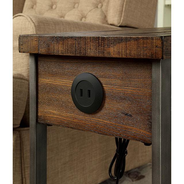 Dundalk Dark Oak Side Table - Furniture Stars (Chicago, IL)
