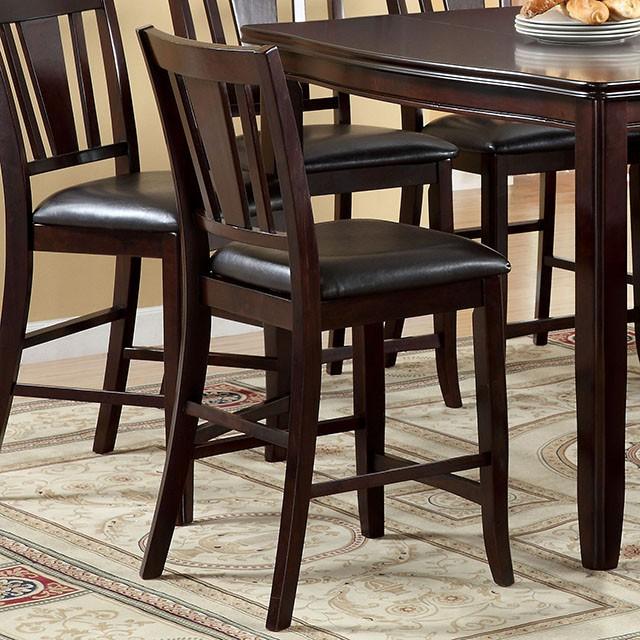 Edgewood II Espresso Square Counter Ht. Table - Furniture Stars (Chicago, IL)