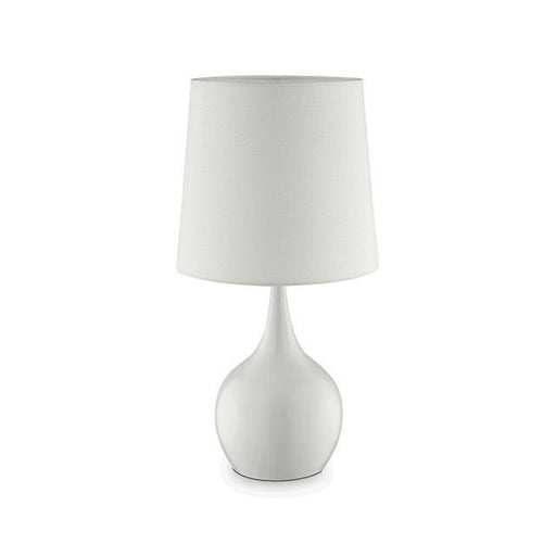 Edie White 23.5"H Glossy White Table Lamp - Furniture Stars (Chicago, IL)