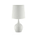 Edie White 23.5"H Glossy White Table Lamp - Furniture Stars (Chicago, IL)