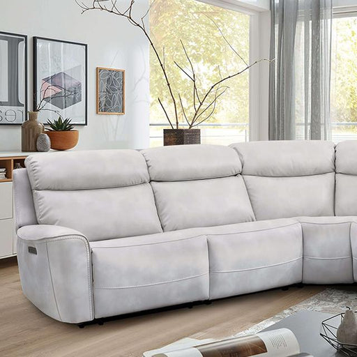 EDMONDUS Power Sectional, Light Taupe - Furniture Stars (Chicago, IL)