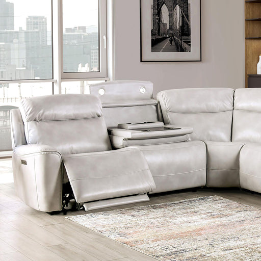 EDMONDUS Power Sectional, Light Taupe - Furniture Stars (Chicago, IL)