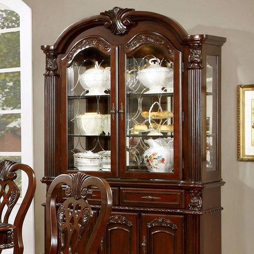 ELANA Brown Cherry Hutch & Buffet, Cherry - Furniture Stars (Chicago, IL)