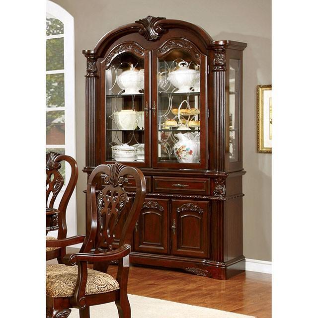 ELANA Brown Cherry Dining Table w/ 18" Butterfly Leaf - Furniture Stars (Chicago, IL)