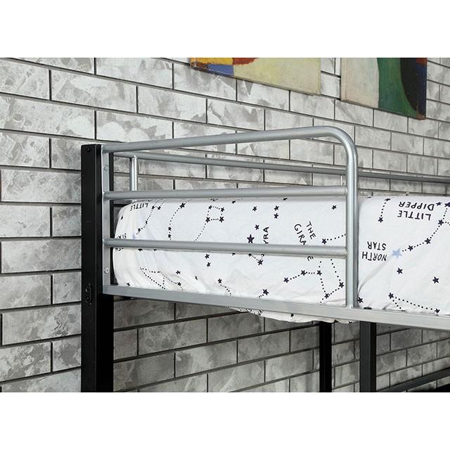 Aubrey Sand Black Twin Triple Decker Bed - Furniture Stars (Chicago, IL)