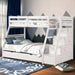 Ellington Twin/Full Bunk Bed White & Espresso - Furniture Stars (Chicago, IL)