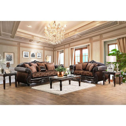 ELPIS Brown/Espresso Sofa - Furniture Stars (Chicago, IL)