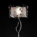Elva Silver/Chrome Floor Lamp, Double Shade - Furniture Stars (Chicago, IL)